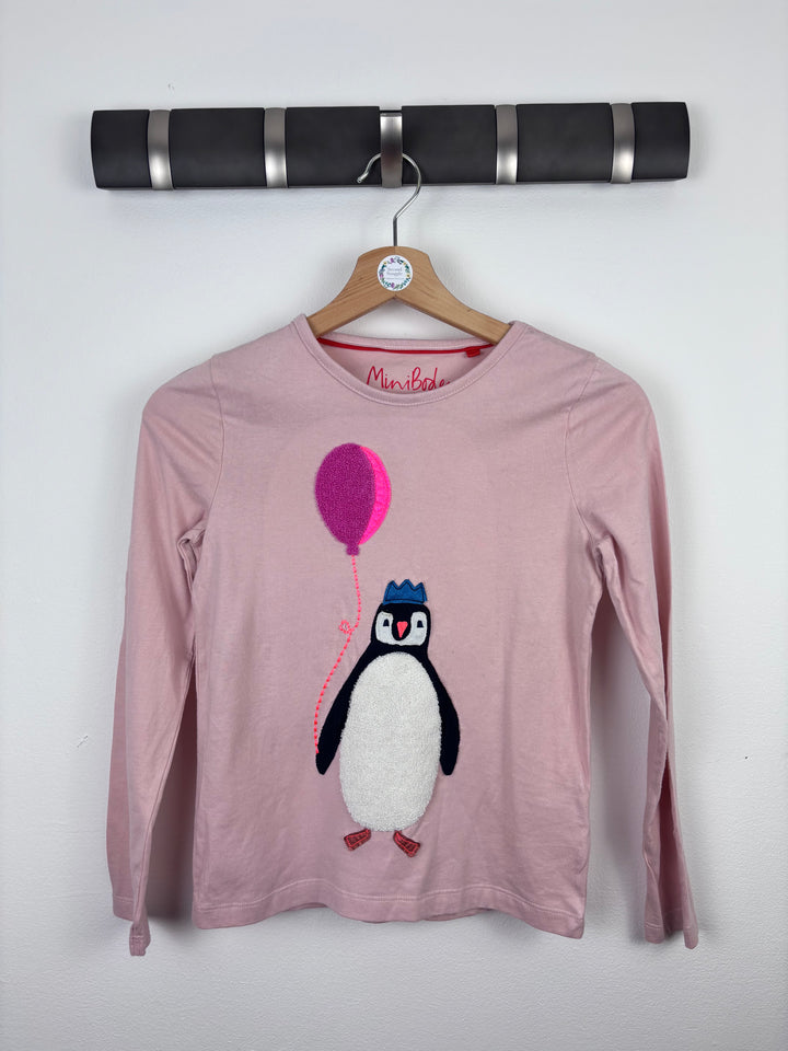 Mini Boden Pink Penguin Balloon Top 9–10 Years-Tops-Second Snuggle Preloved