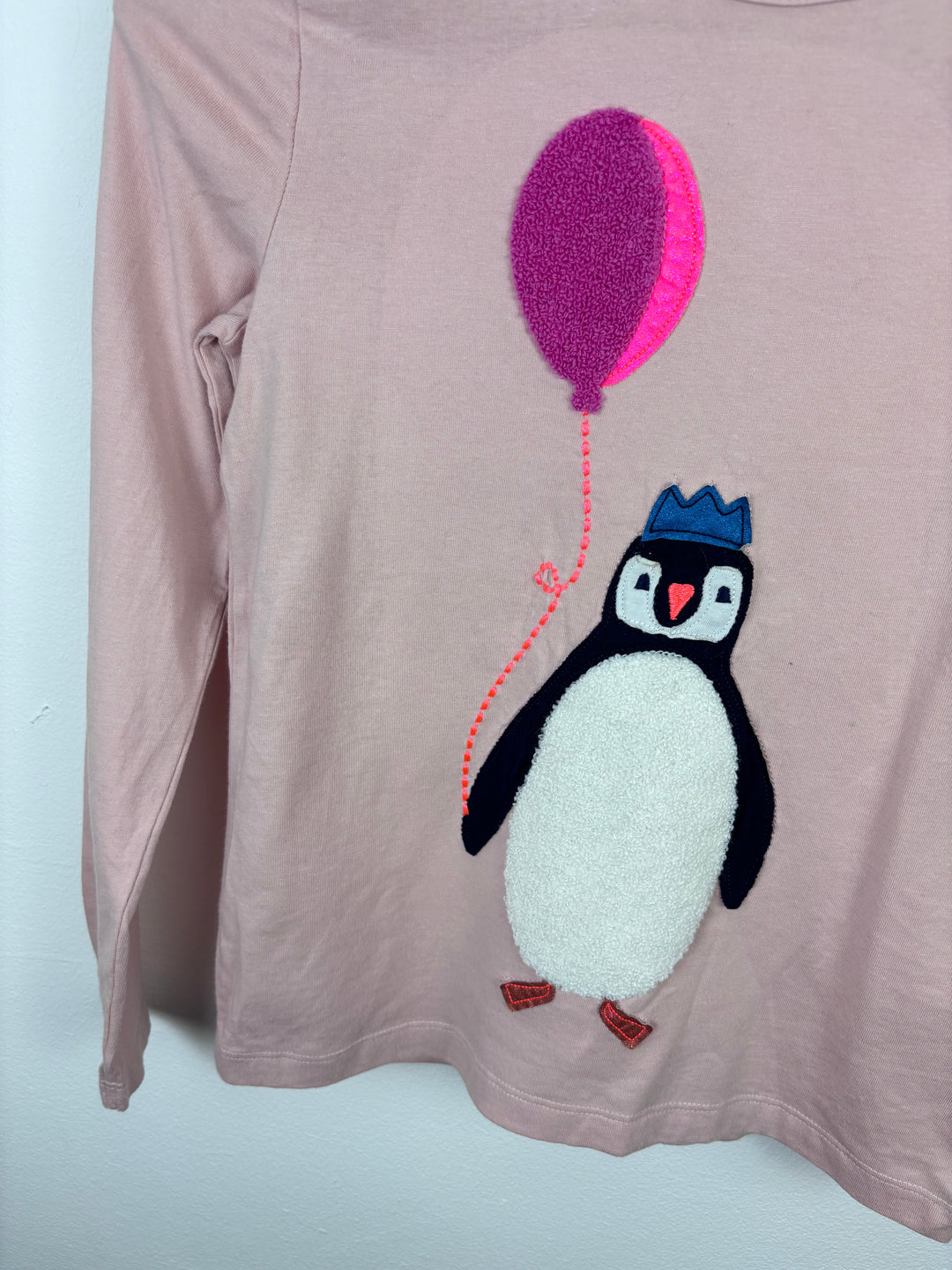 Mini Boden Pink Penguin Balloon Top 9–10 Years-Tops-Second Snuggle Preloved