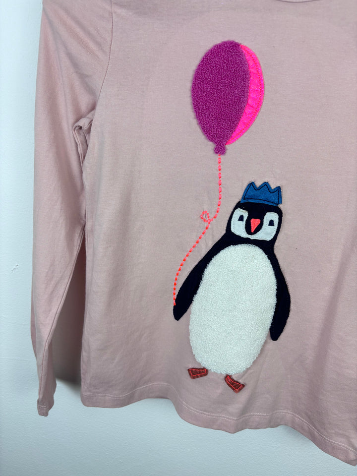 Mini Boden Pink Penguin Balloon Top 9–10 Years-Tops-Second Snuggle Preloved