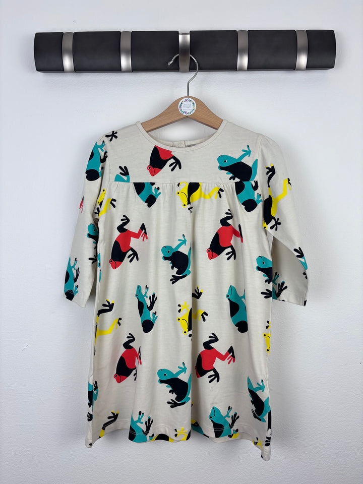 Lucy & Sam Frog Print Dress 3–4 Years-Dresses-Second Snuggle Preloved