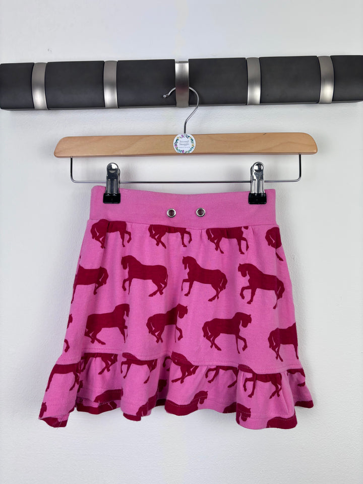 Maxomorra Pink Horse Skirt 110/116 (5-6 Years)-Skirts-Second Snuggle Preloved