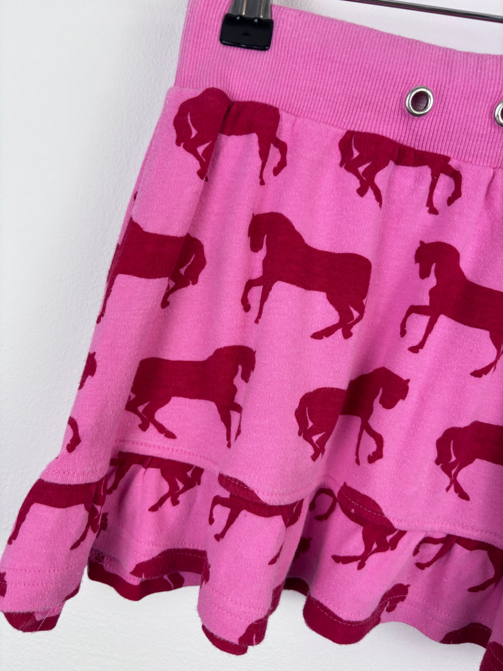 Maxomorra Pink Horse Skirt 110/116 (5-6 Years)-Skirts-Second Snuggle Preloved
