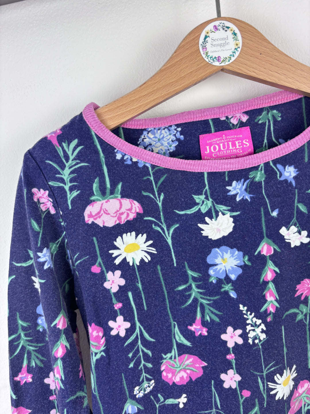 Joules Navy Floral Top 7 Years-Tops-Second Snuggle Preloved