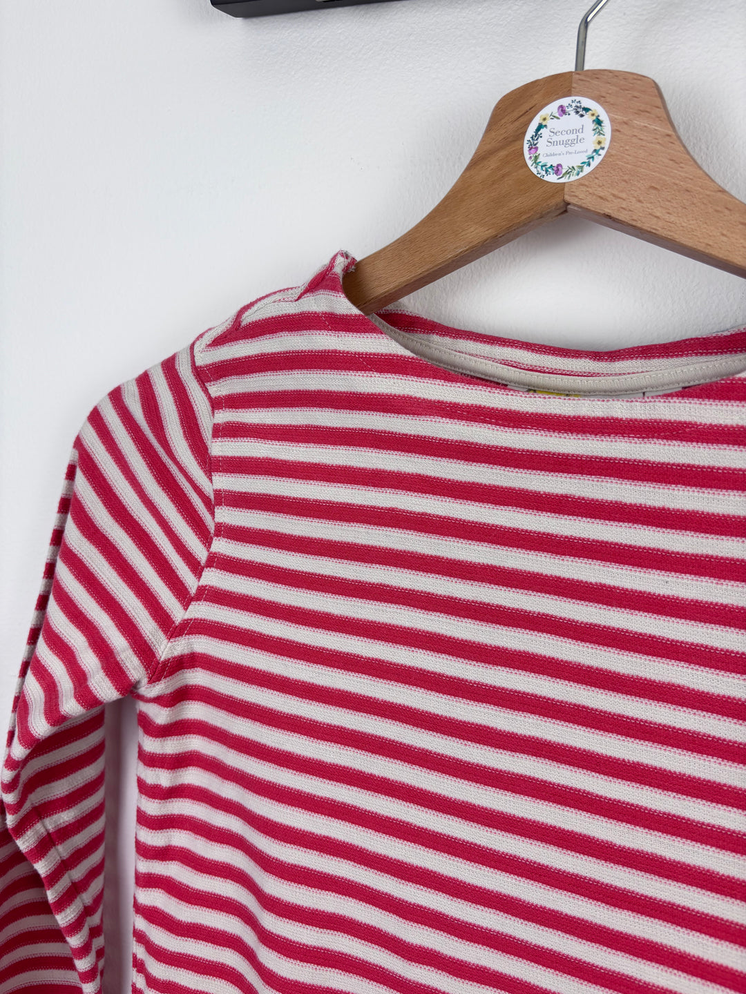 Boden Breton Stripe Tops Red and Blue 8–9 Years