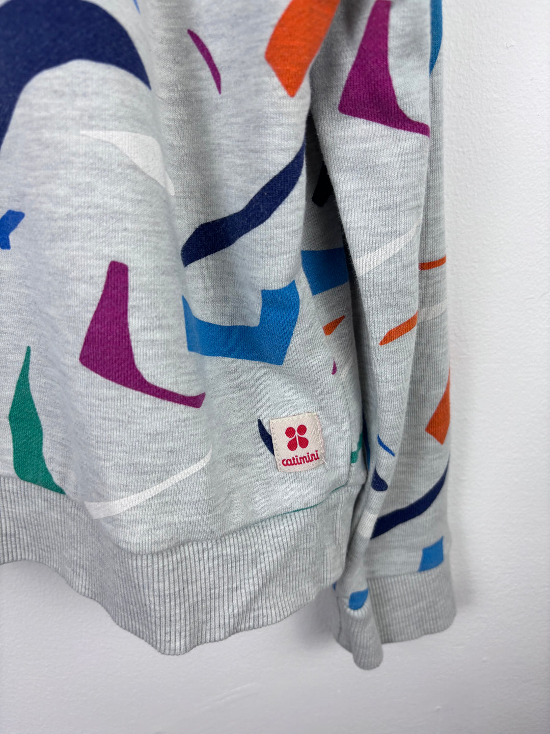 Catimini Grey Patterned Sweatshirt 12 Years-Jumpers-Second Snuggle Preloved