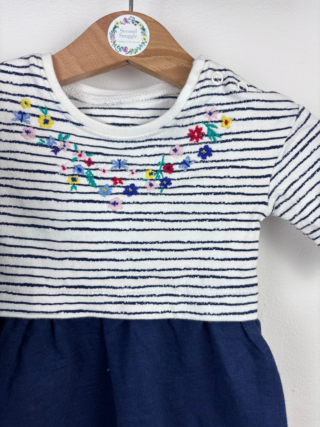 Mini Club Floral and Stripe Dress Set Newborn-Dresses-Second Snuggle Preloved