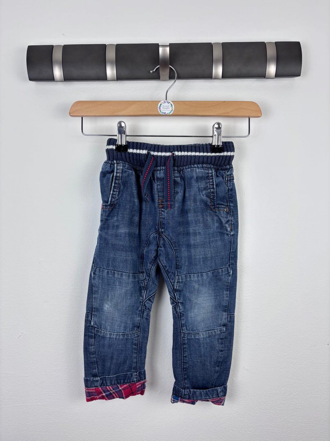 Next Denim Jogger Jeans 12–18 Months-Trousers-Second Snuggle Preloved