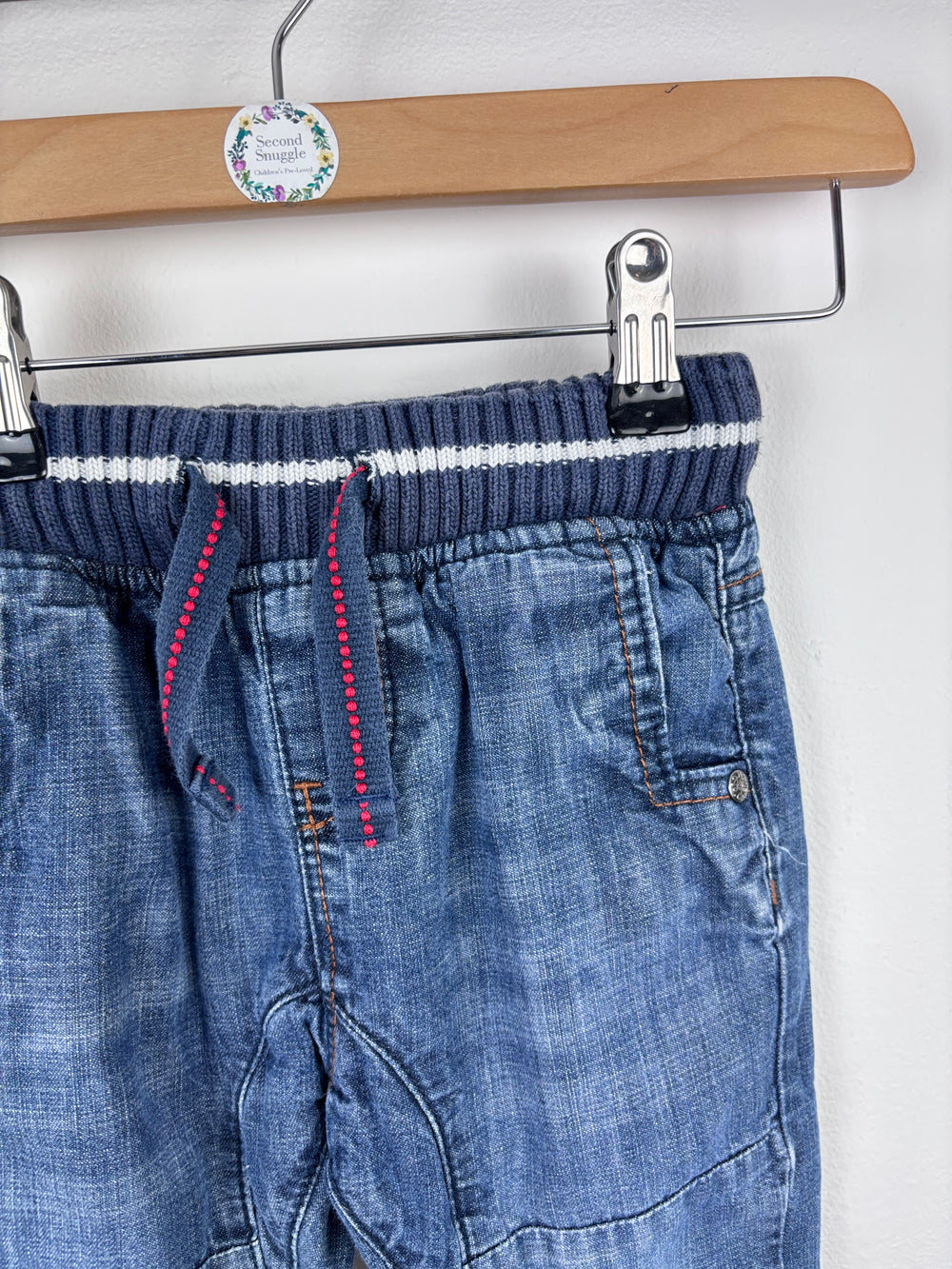 Next Denim Jogger Jeans 12–18 Months-Trousers-Second Snuggle Preloved