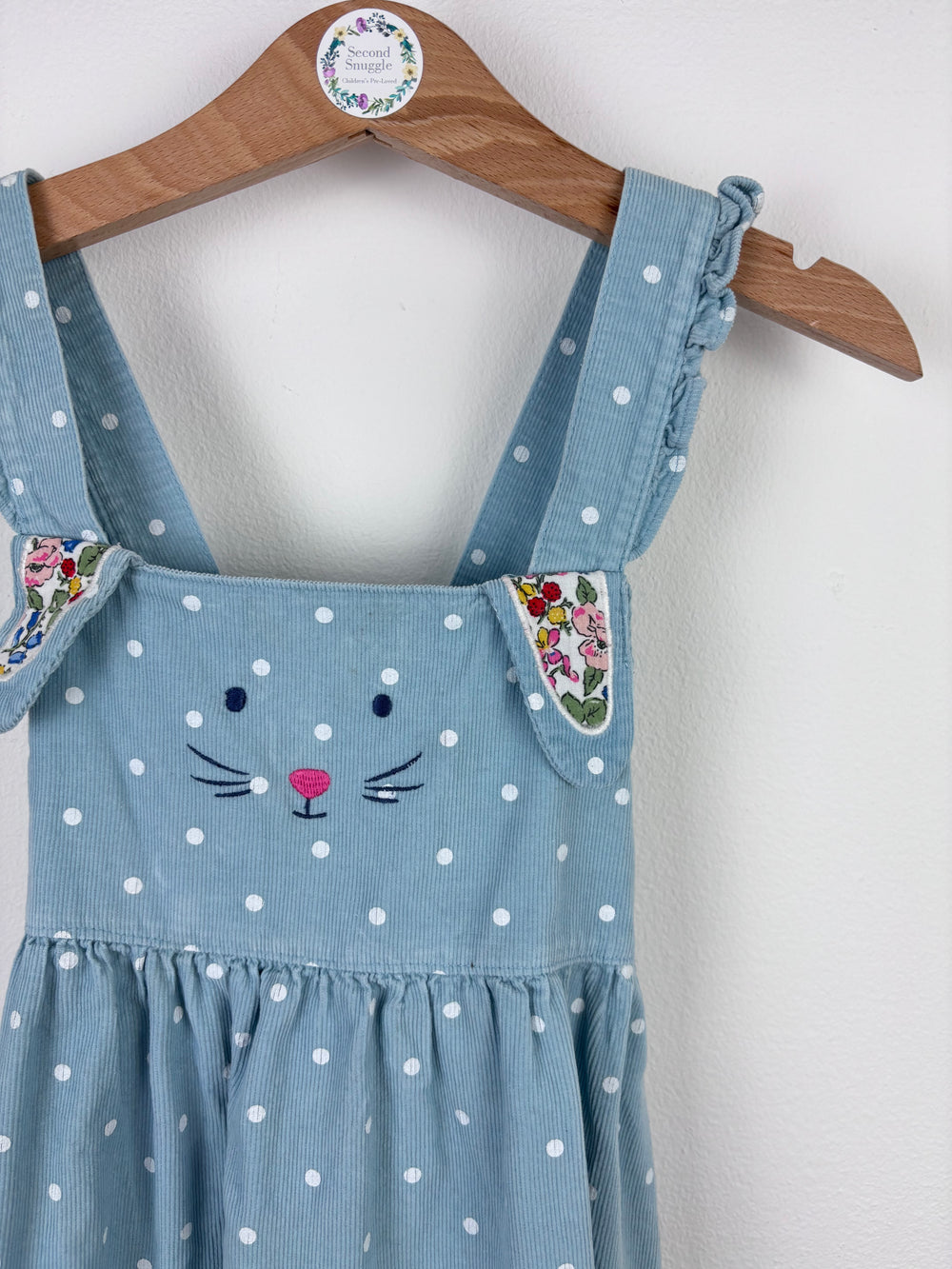 Boden Chambray Bunny Dress 3–4 Years-Dresses-Second Snuggle Preloved