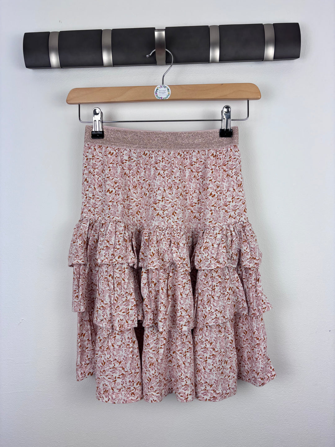 Next Pink Floral Tiered Skirt 6 Years-Skirts-Second Snuggle Preloved