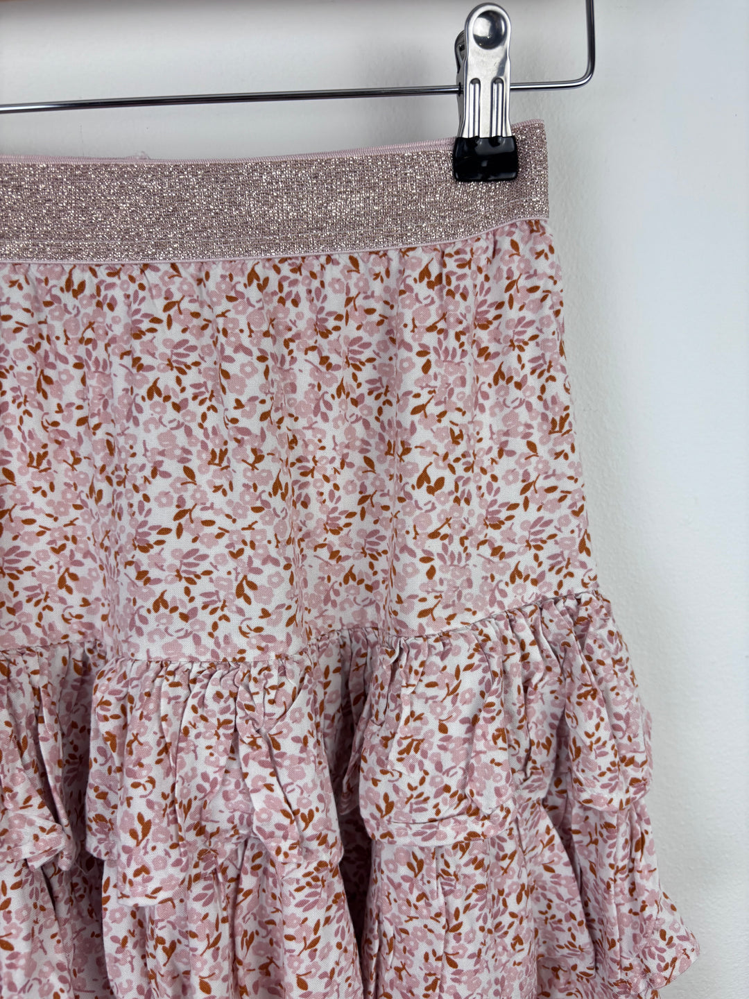 Next Pink Floral Tiered Skirt 6 Years-Skirts-Second Snuggle Preloved