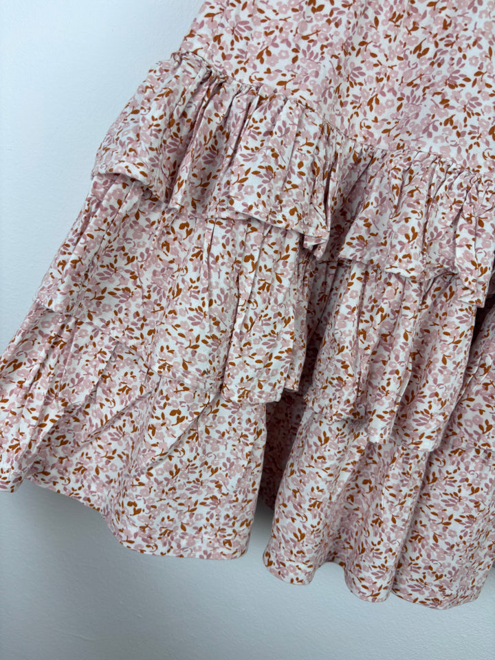 Next Pink Floral Tiered Skirt 6 Years-Skirts-Second Snuggle Preloved
