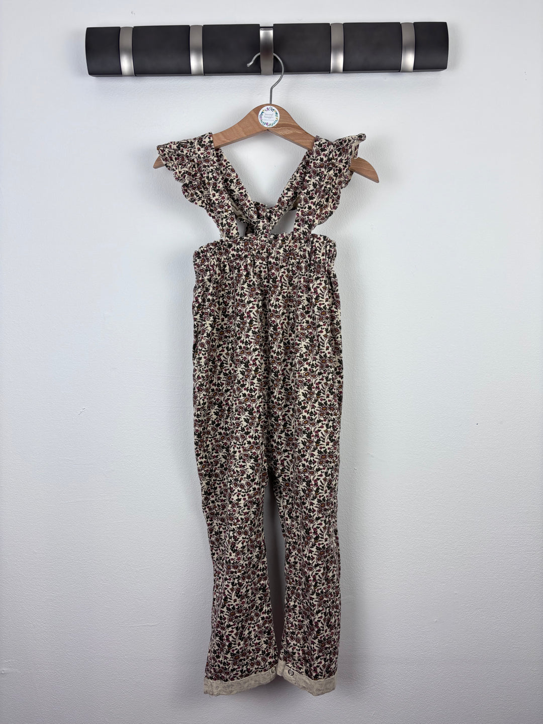 Dolly Wears Floral Ruffle Jumpsuit 3–4 Years-Jump Suits-Second Snuggle Preloved