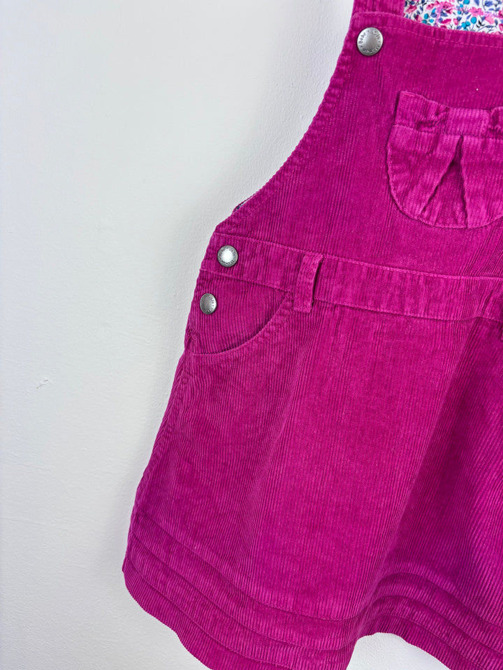 JoJo Maman Bébé Fuchsia Cord Pinafore Dress 3–4 Years-Dresses-Second Snuggle Preloved