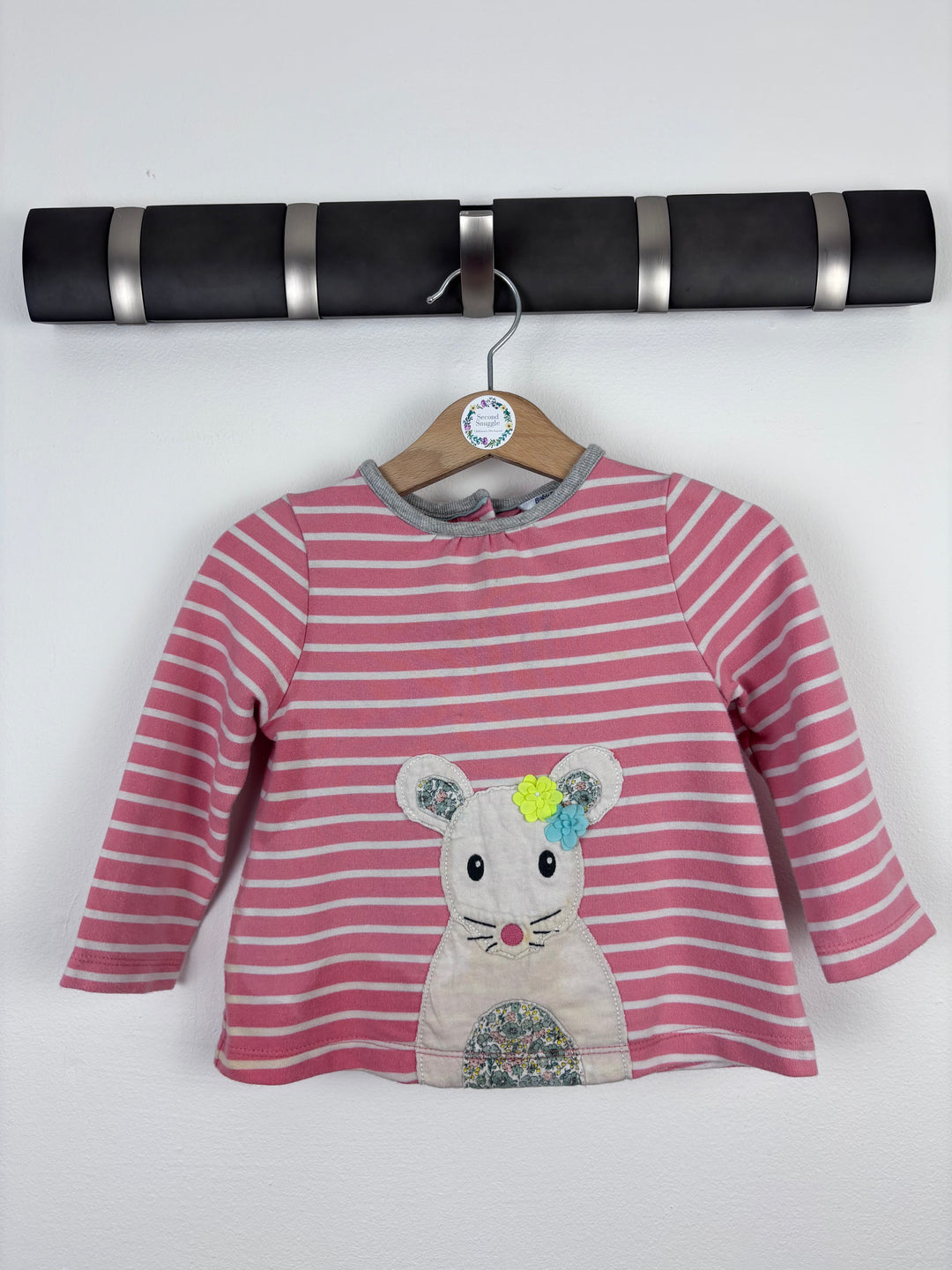 Boden Pink Stripe Mouse Top 12–18 Months-Tops-Second Snuggle Preloved