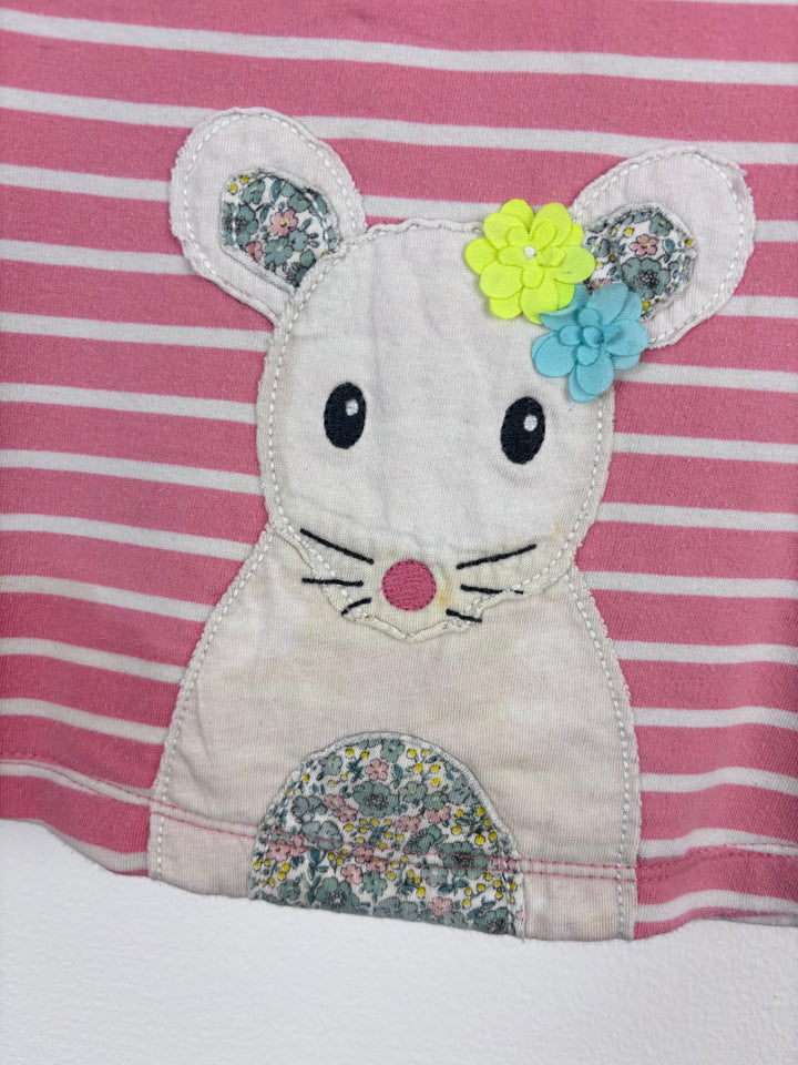Boden Pink Stripe Mouse Top 12–18 Months-Tops-Second Snuggle Preloved