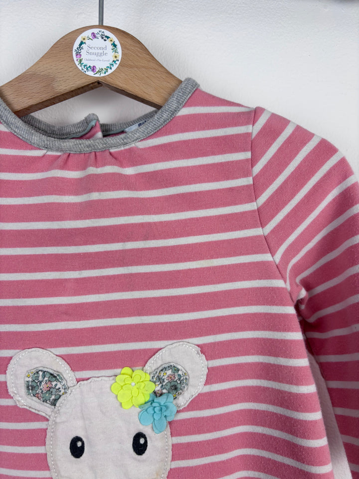 Boden Pink Stripe Mouse Top 12–18 Months-Tops-Second Snuggle Preloved