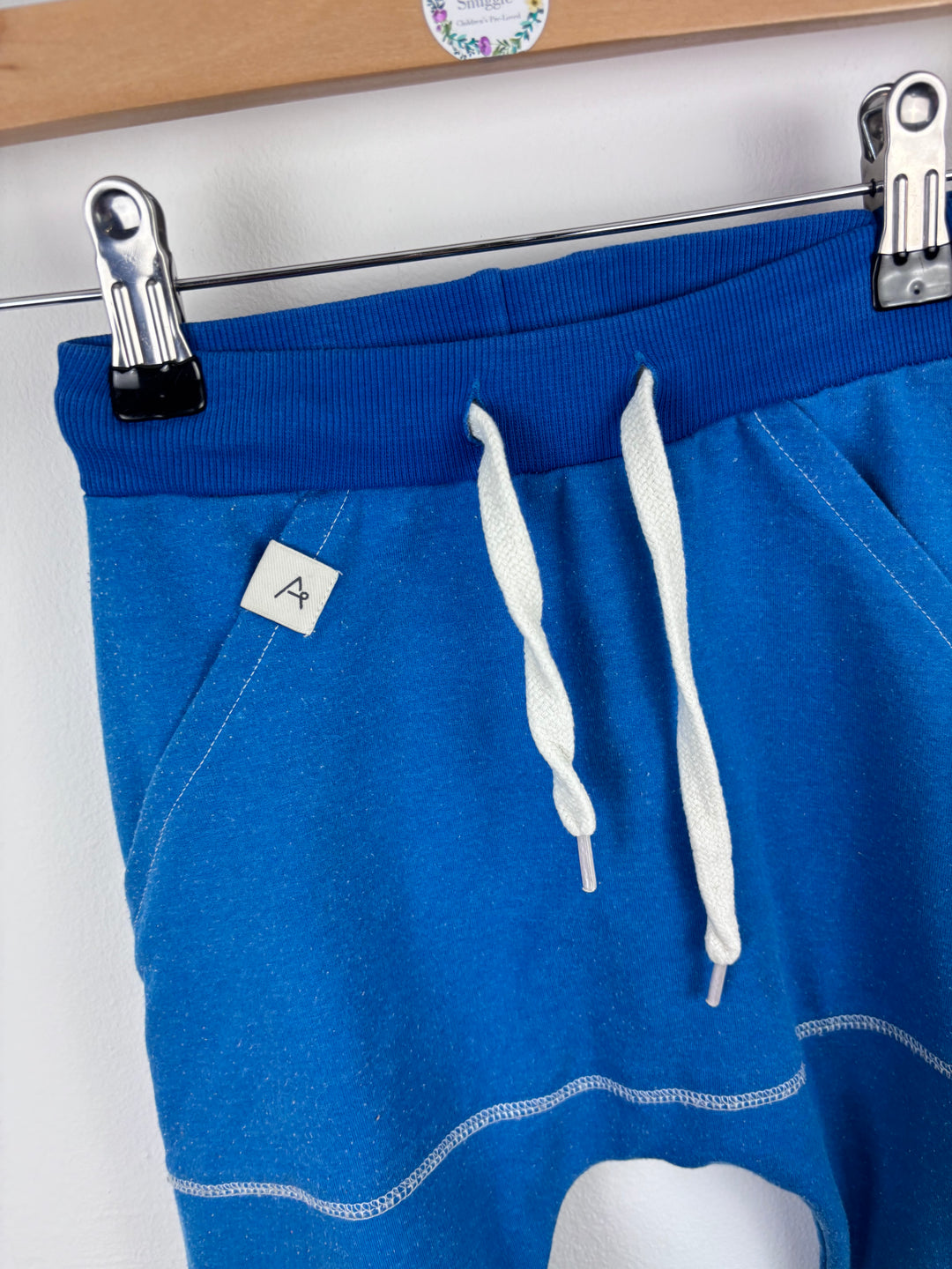 Alba Blue Organic Joggers 110 (4-5 Years)-Trousers-Second Snuggle Preloved