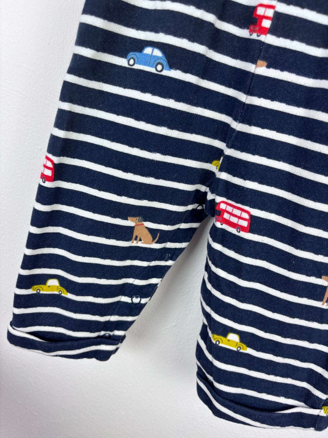 John Lewis Striped Dungarees Set 3–6 Months-Dungarees-Second Snuggle Preloved