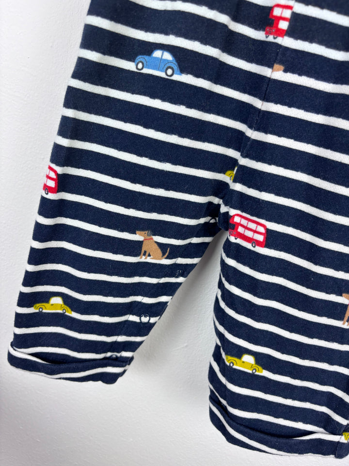John Lewis Striped Dungarees Set 3–6 Months-Dungarees-Second Snuggle Preloved