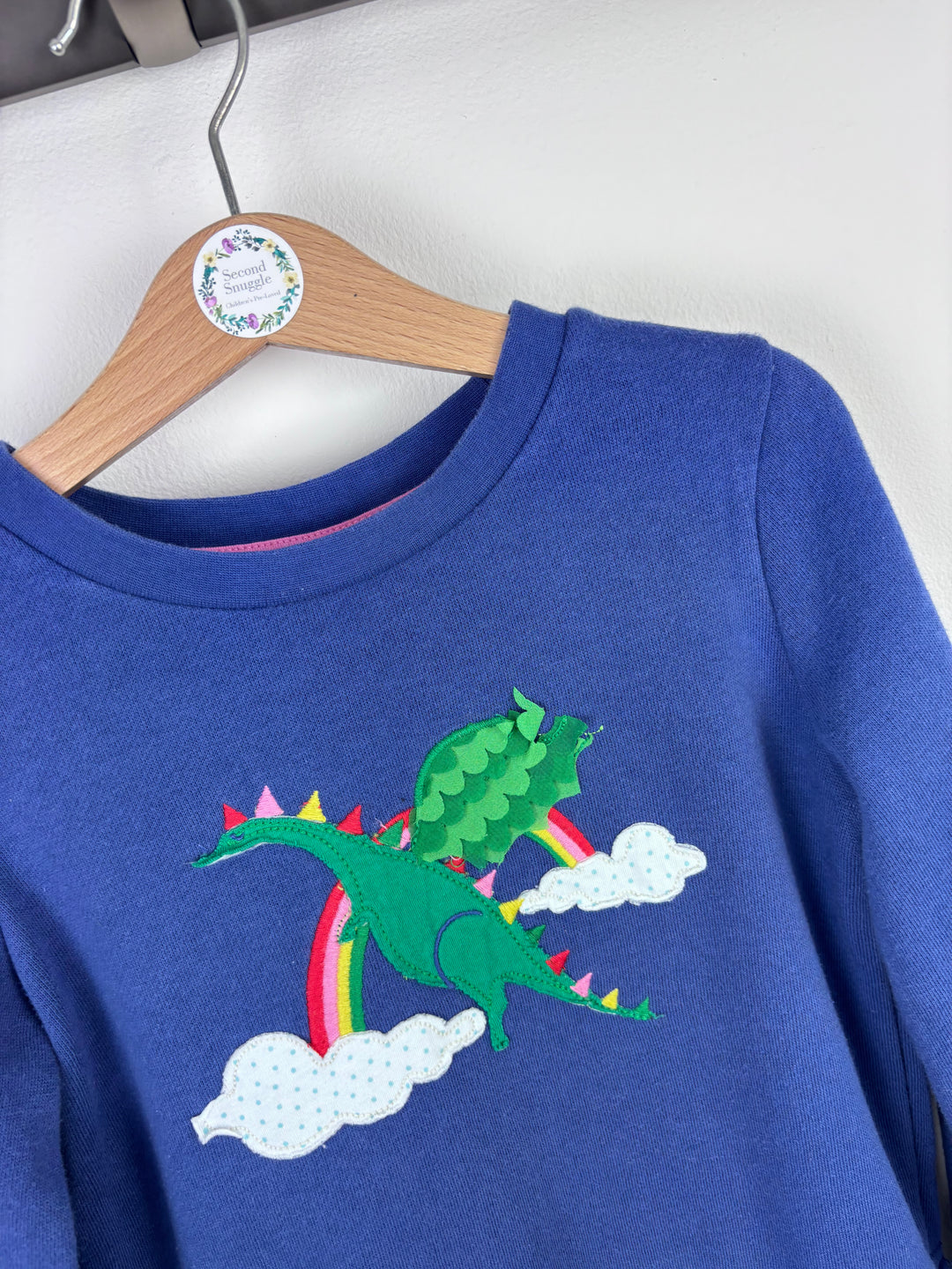 Mini Boden Dragon Print Dress 5–6 Years-Dresses-Second Snuggle Preloved