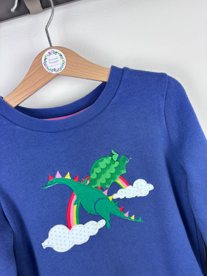 Mini Boden Dragon Print Dress 5–6 Years-Dresses-Second Snuggle Preloved
