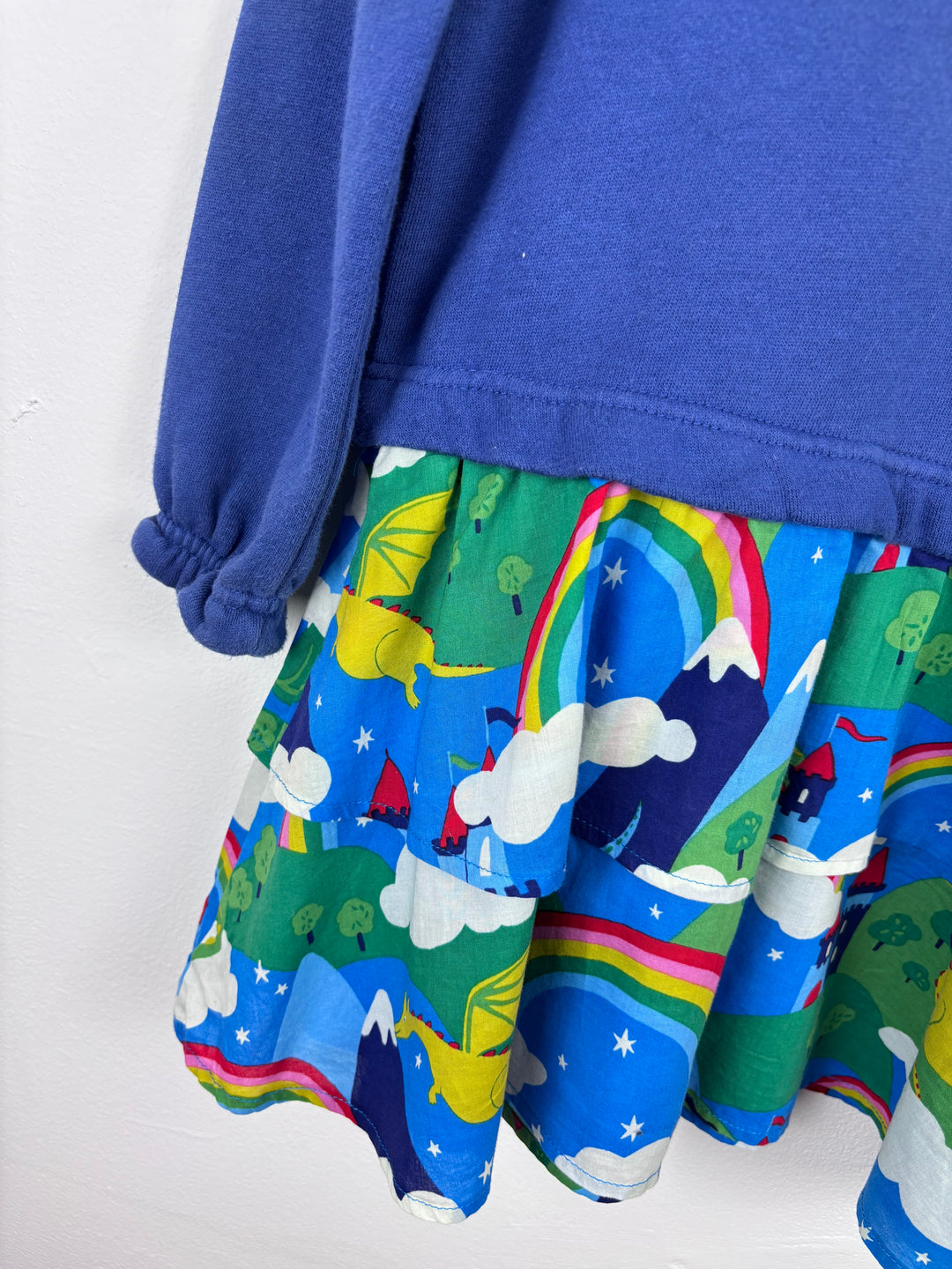 Mini Boden Dragon Print Dress 5–6 Years-Dresses-Second Snuggle Preloved