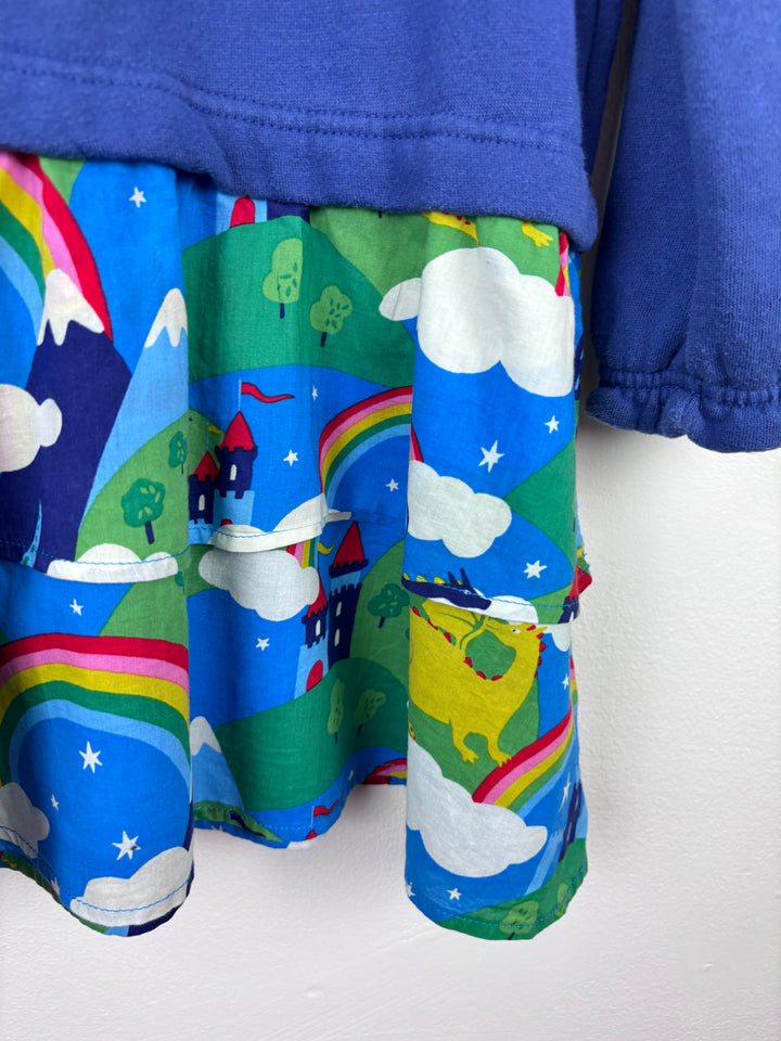 Mini Boden Dragon Print Dress 5–6 Years-Dresses-Second Snuggle Preloved