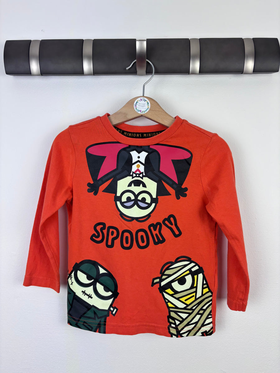 Fred & Flo Spooky Minions Top 18–24 Months-Tops-Second Snuggle Preloved