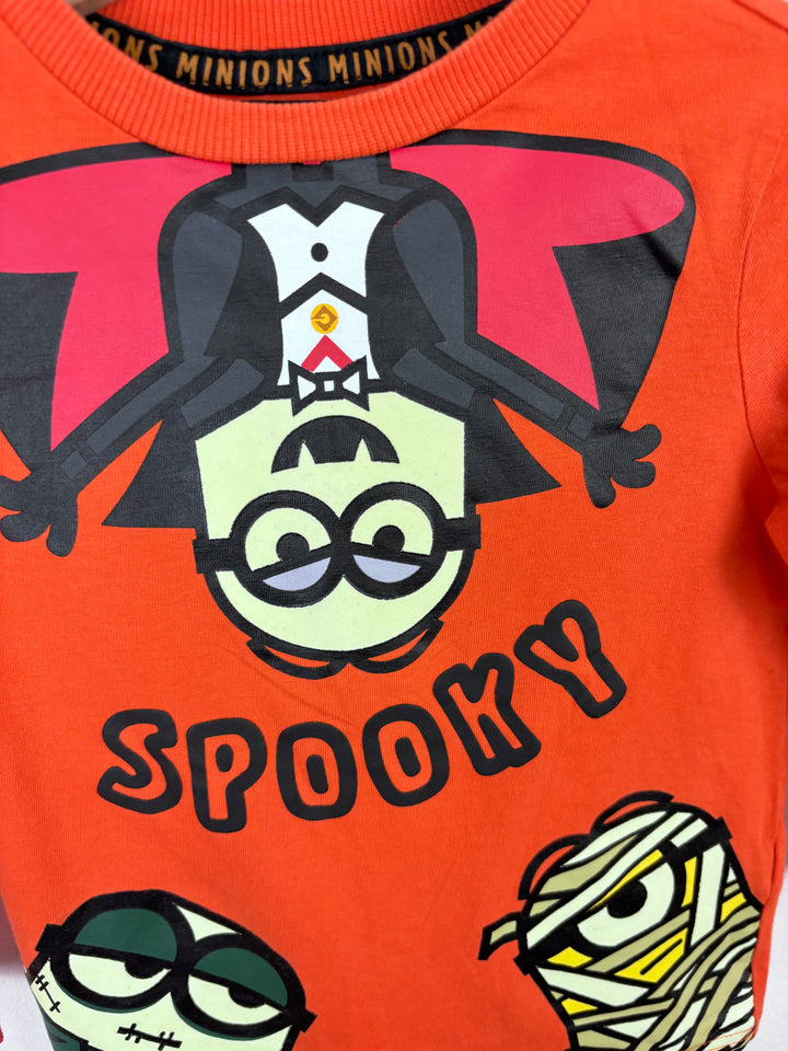 Fred & Flo Spooky Minions Top 18–24 Months-Tops-Second Snuggle Preloved