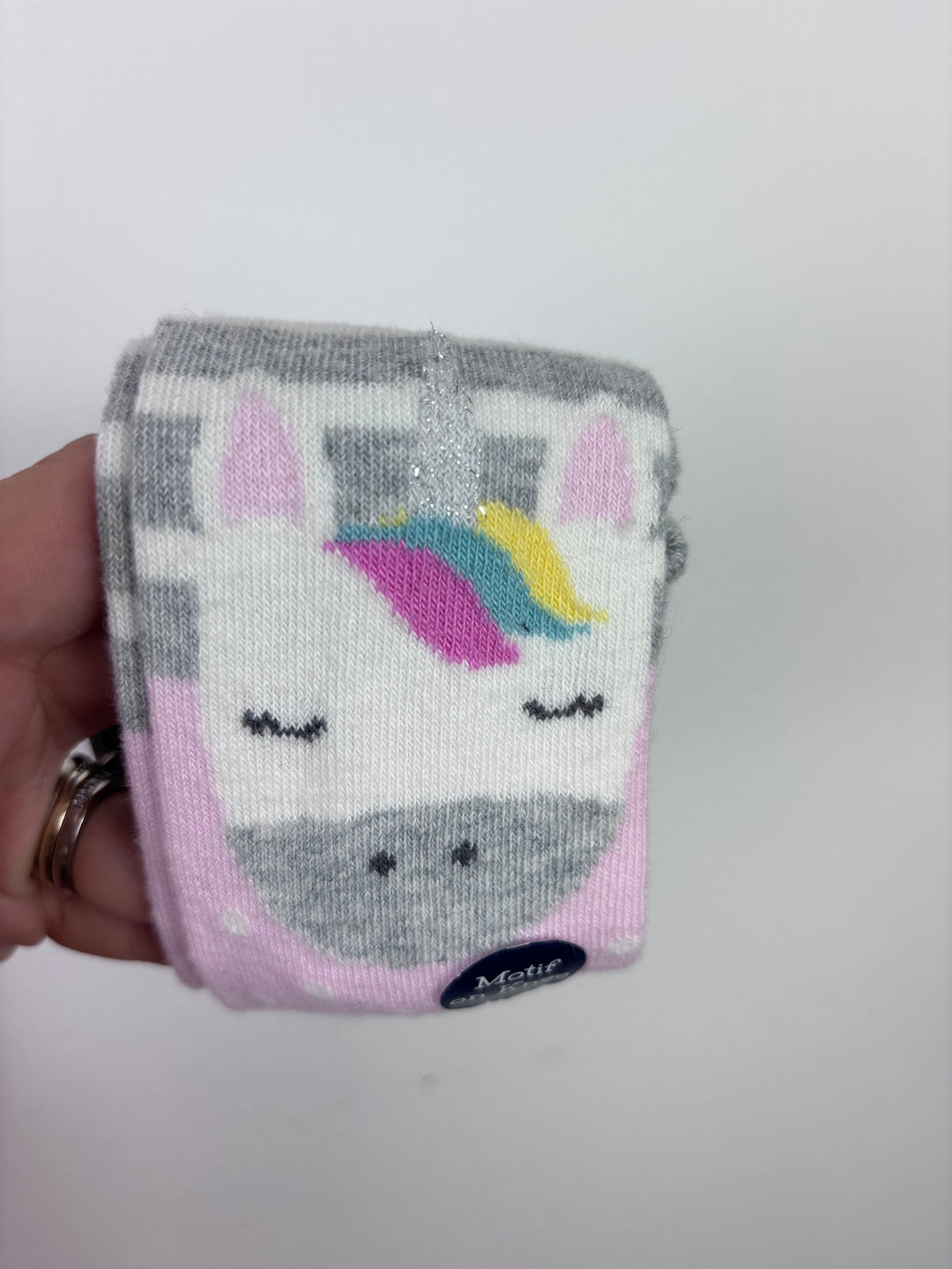 JoJo Maman Bébé Unicorn Tights 6–12 Months