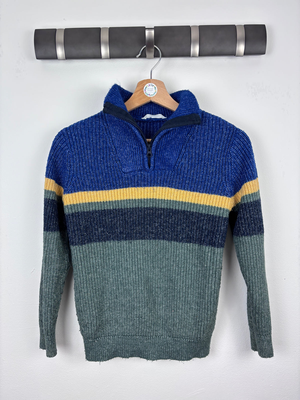 M&S Stripe Knit Jumper 11-12 Years-Jumpers-Second Snuggle Preloved