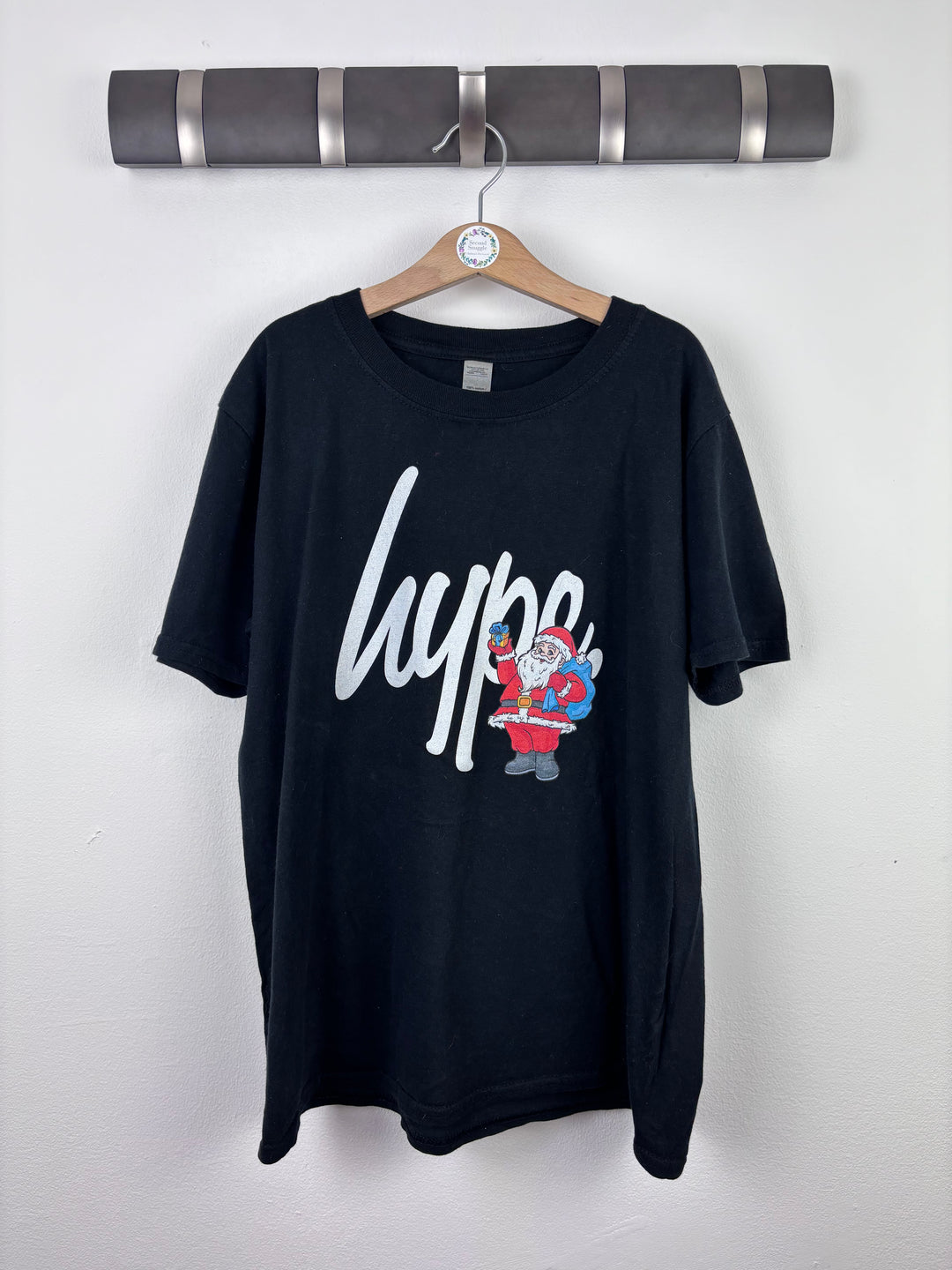 Hype Santa Logo T-Shirt XL 13 Years-Tops-Second Snuggle Preloved