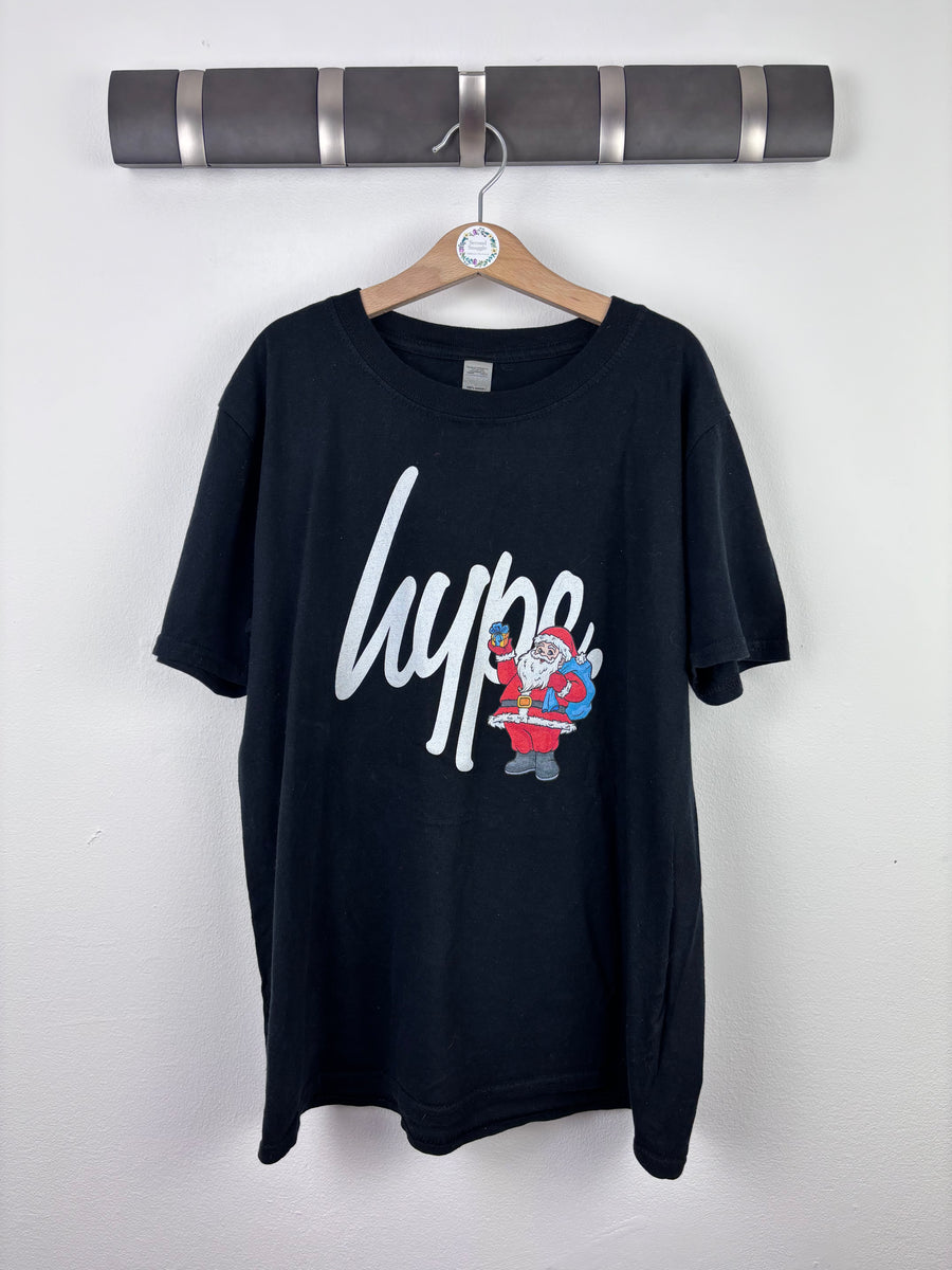 Hype Santa Logo T-Shirt XL 13 Years-Tops-Second Snuggle Preloved