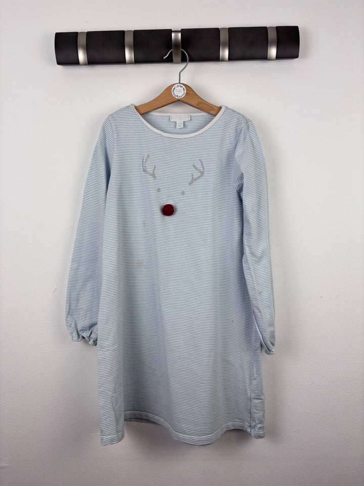 Little White Company Reindeer Nightdress 9–10 Years-Night Wear-Second Snuggle Preloved