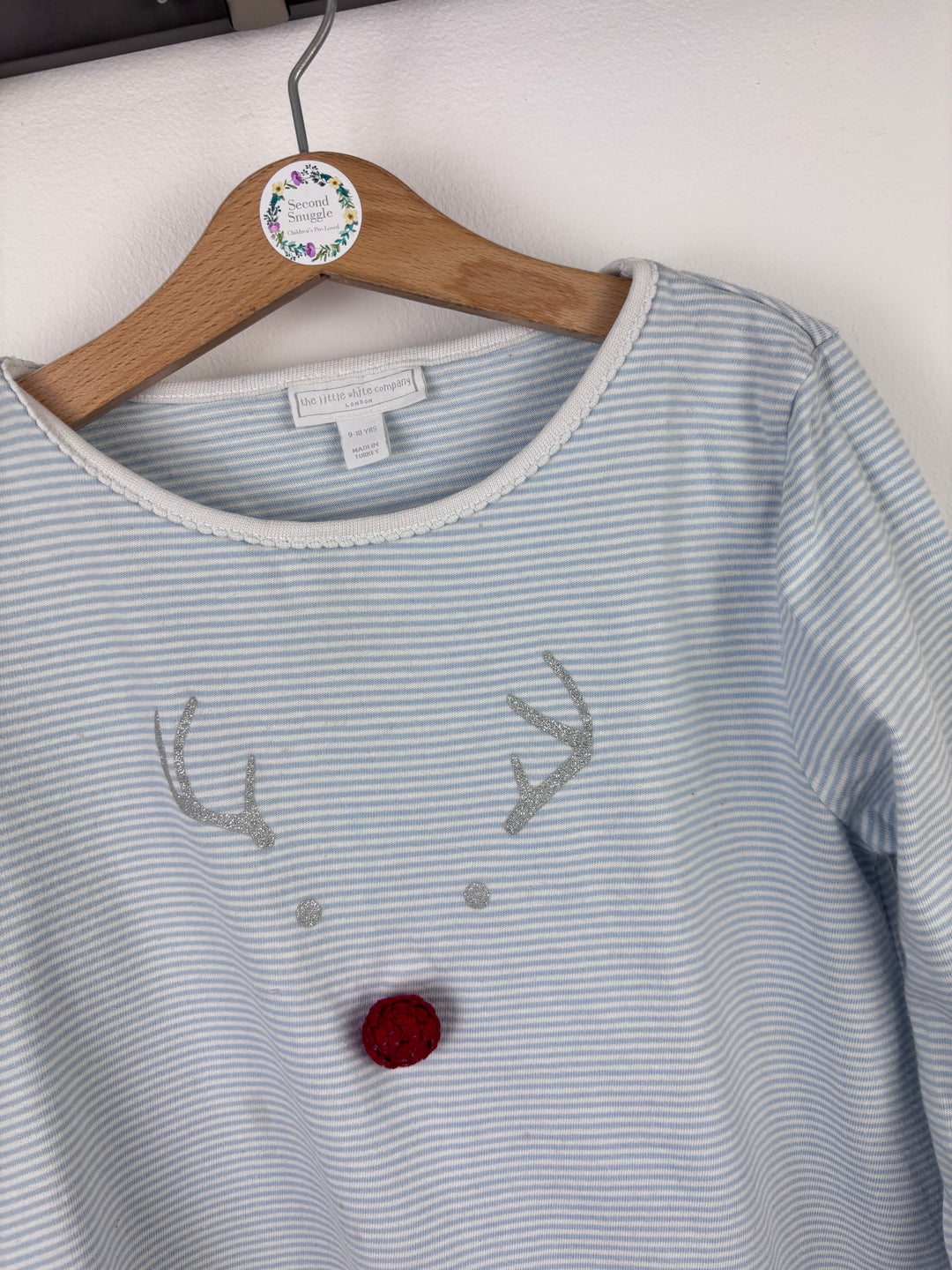 Little White Company Reindeer Nightdress 9–10 Years-Night Wear-Second Snuggle Preloved