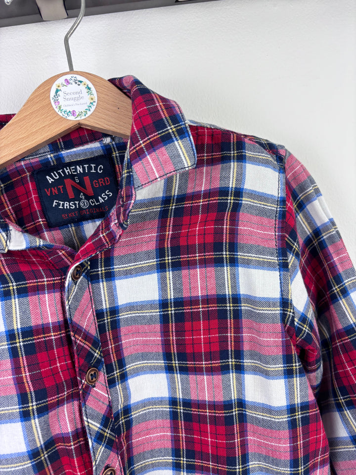 Next Red Check Shirt 6 Years-Shirts-Second Snuggle Preloved