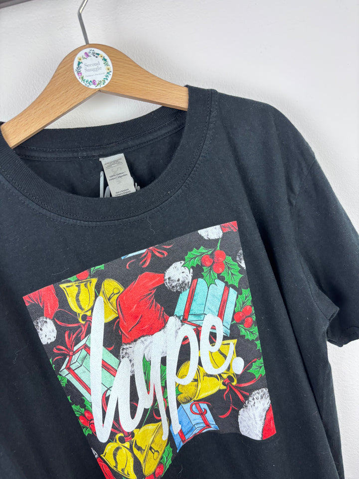 Hype Christmas Logo T-Shirt XL 13 Years-Tops-Second Snuggle Preloved
