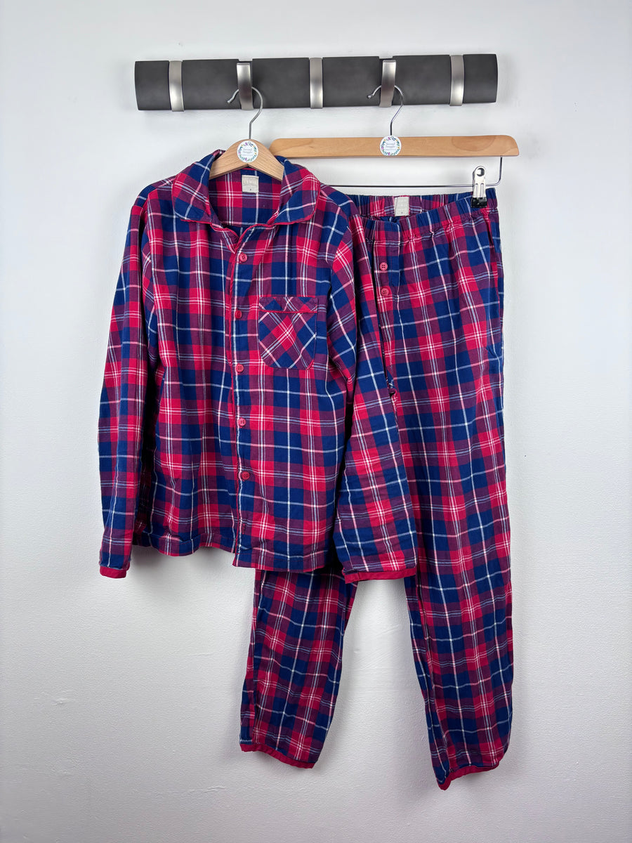John Lewis Red and Blue Tartan Pyjamas 11 Years-Night Wear-Second Snuggle Preloved