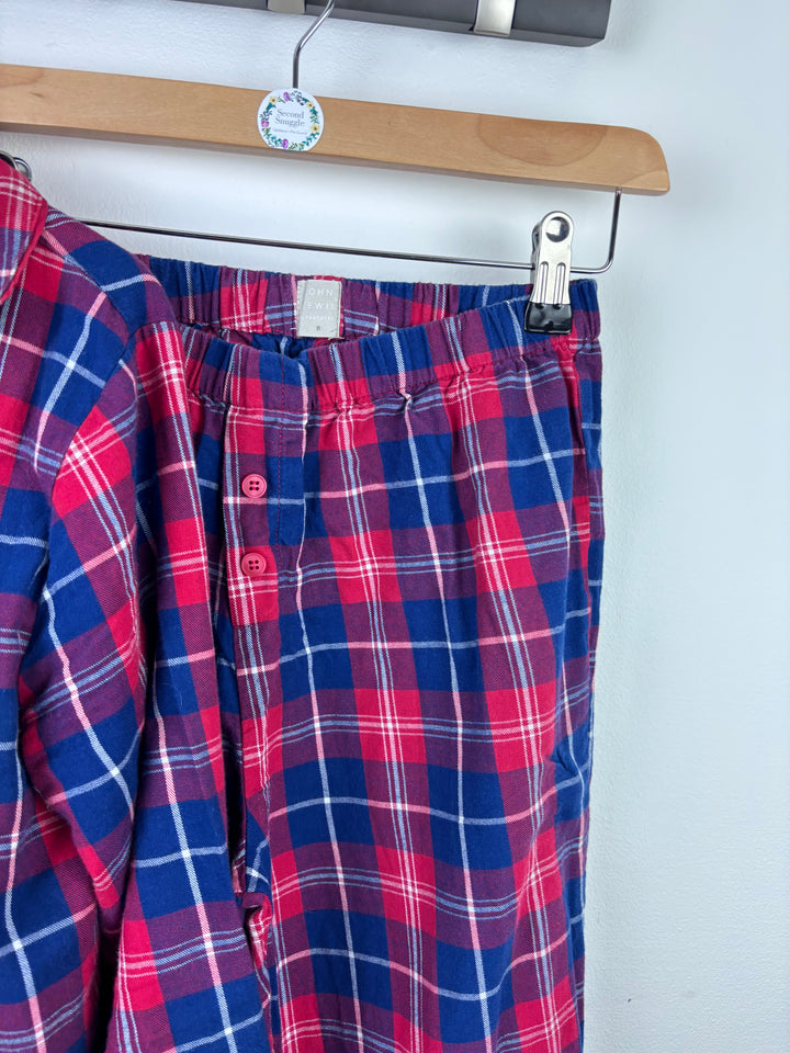 John Lewis Red and Blue Tartan Pyjamas 11 Years-Night Wear-Second Snuggle Preloved