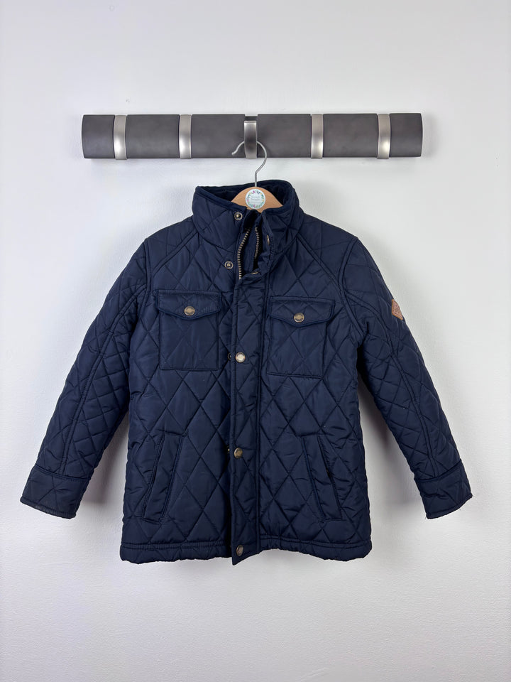 Joules Navy Quilted Coat 5 Years-Coats-Second Snuggle Preloved