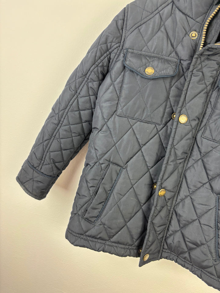 Joules Navy Quilted Coat 5 Years-Coats-Second Snuggle Preloved