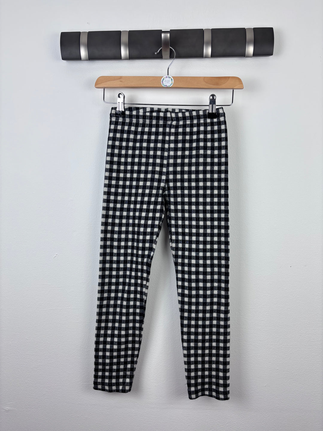 John Lewis Check Leggings 8 Years-Trousers-Second Snuggle Preloved
