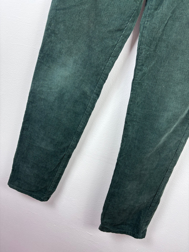 John Lewis Green Cord Trousers 12 Years-Trousers-Second Snuggle Preloved
