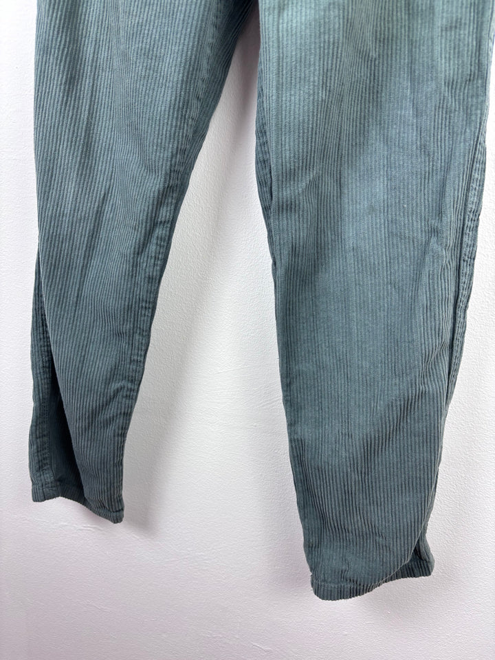 Zara Green Cord Joggers 11-12 Years-Trousers-Second Snuggle Preloved