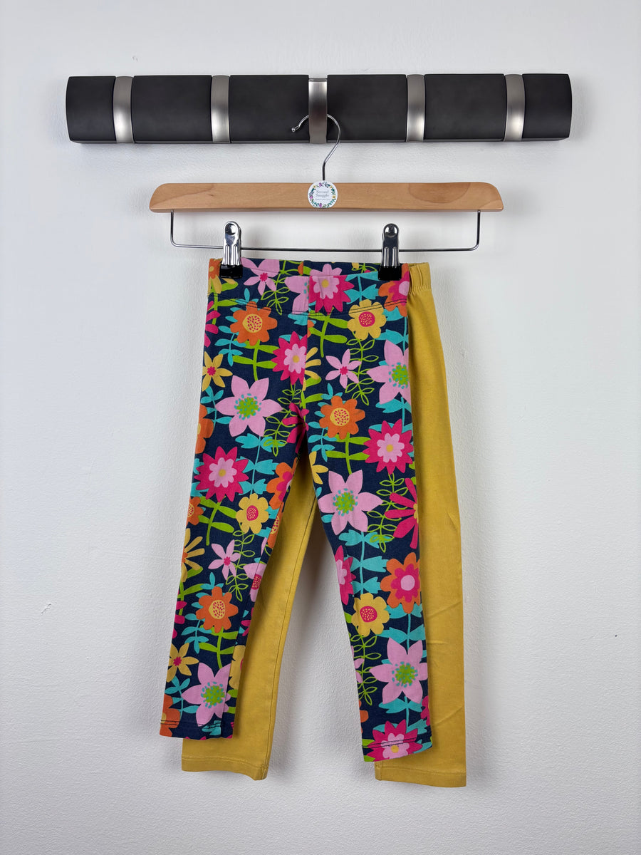 Frugi Double Pack Leggings 2-3 Years-Leggings-Second Snuggle Preloved