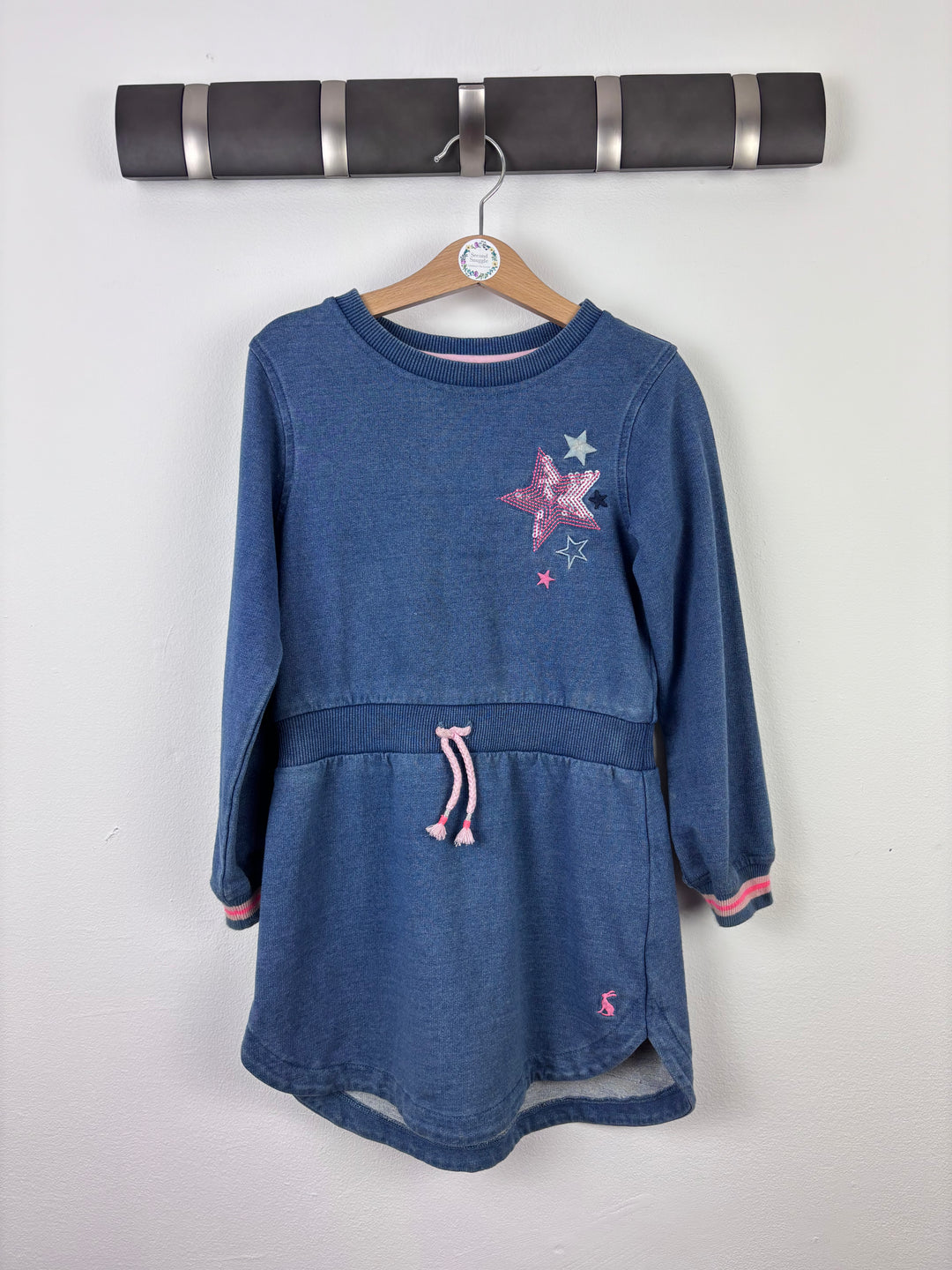 Joules Star Sweat Dress 4 Years-Dresses-Second Snuggle Preloved