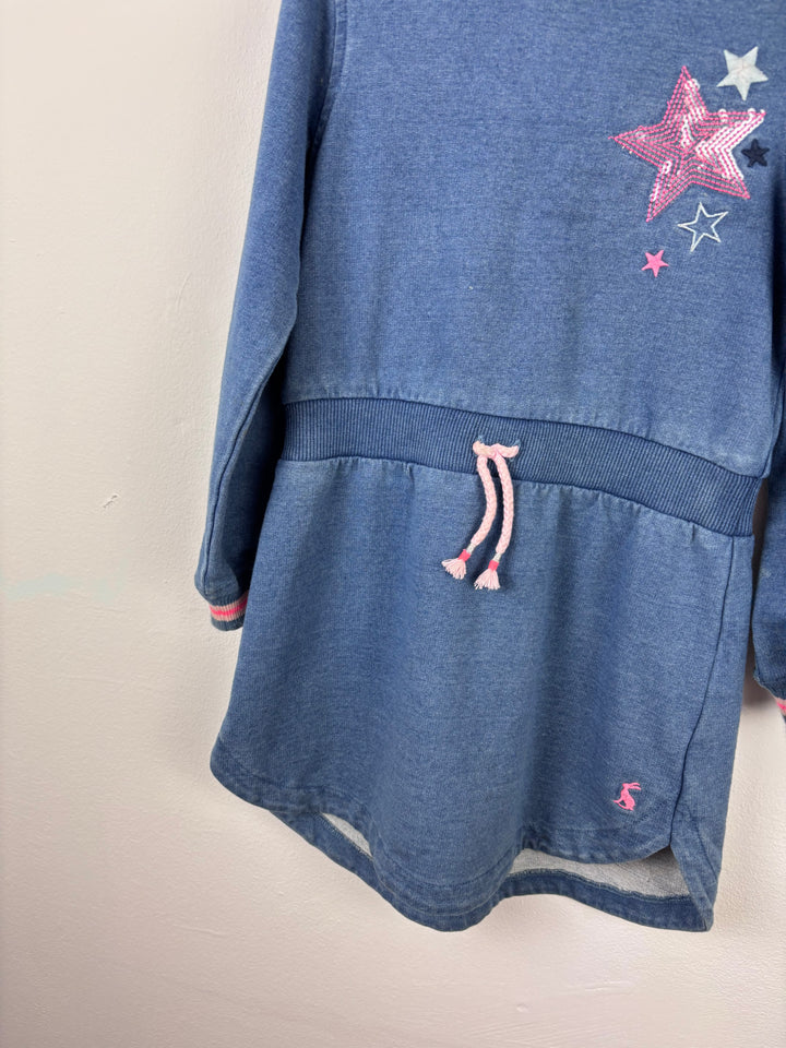 Joules Star Sweat Dress 4 Years-Dresses-Second Snuggle Preloved