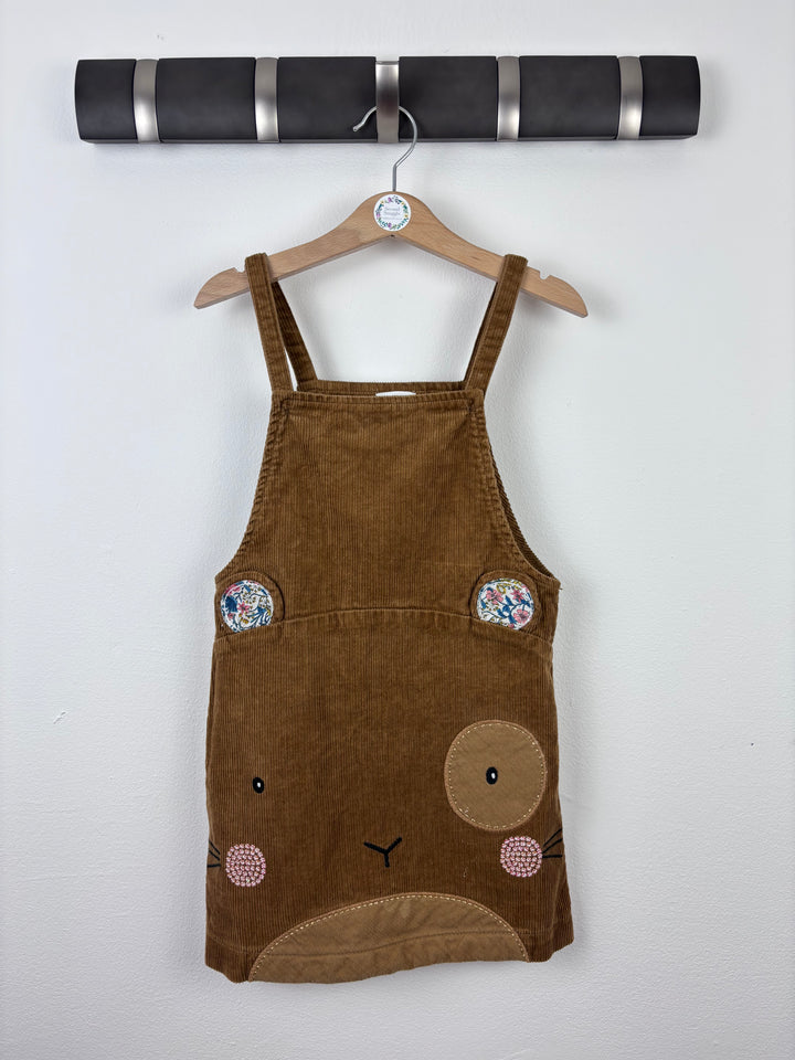 Next Cord Animal Face Pinafore 4-5 Years-Dresses-Second Snuggle Preloved