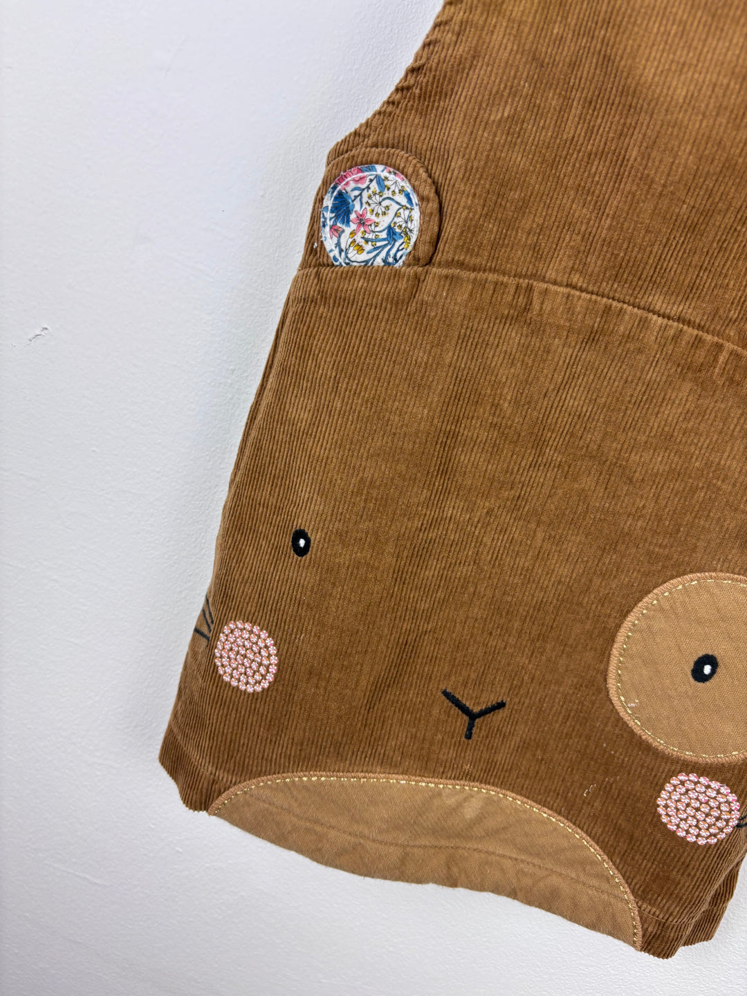 Next Cord Animal Face Pinafore 4-5 Years-Dresses-Second Snuggle Preloved
